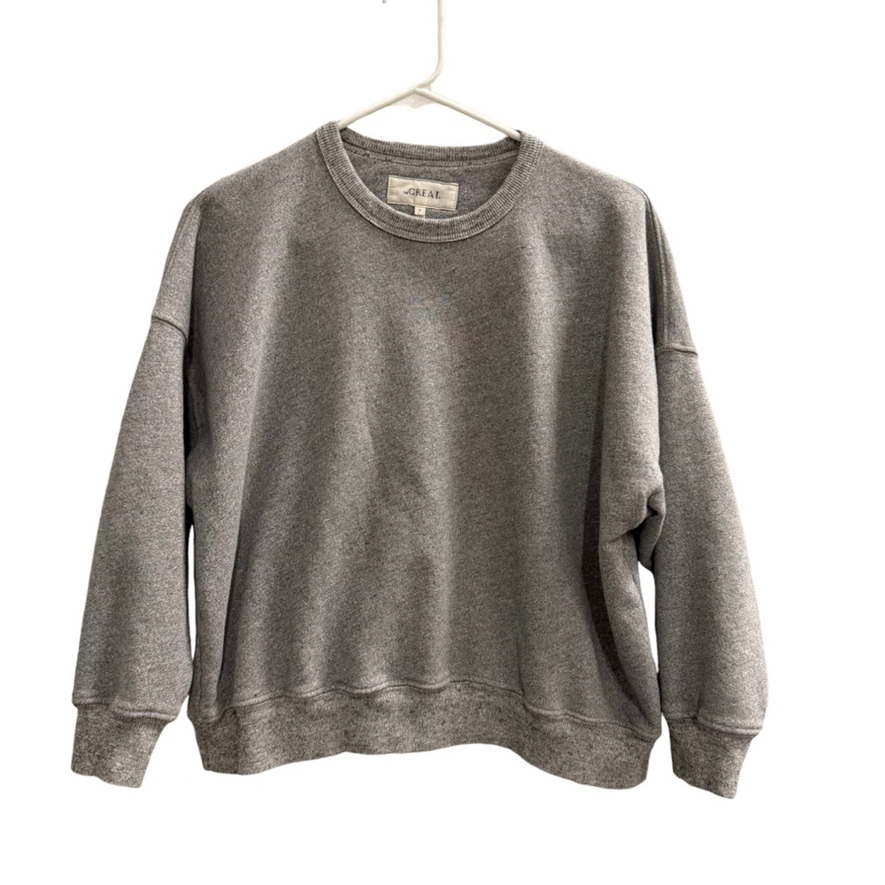 THE GREAT The Teammate Sweatshirt Varsity Gray Size 0 - Picture 2 of 11
